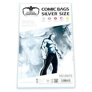 ULTIMATE GUARD Comic Series - SILVER SIZE Standard Comic Bags x 100 - Comics n Pop