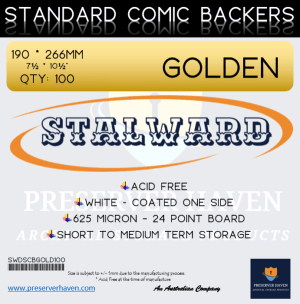 100 x Golden Size Backing Boards