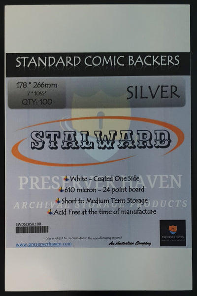 Stalward Silver Comic Boards 100 Pack - Comics n Pop
