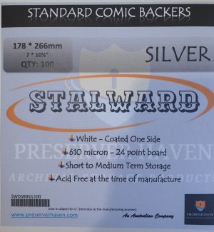 Stalward Silver Comic Boards 100 Pack - Comics n Pop