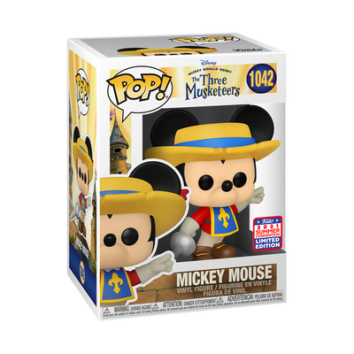 Mickey Mouse - Mickey Musketeer Pop! Vinyl SDCC 2021 - Comics n Pop